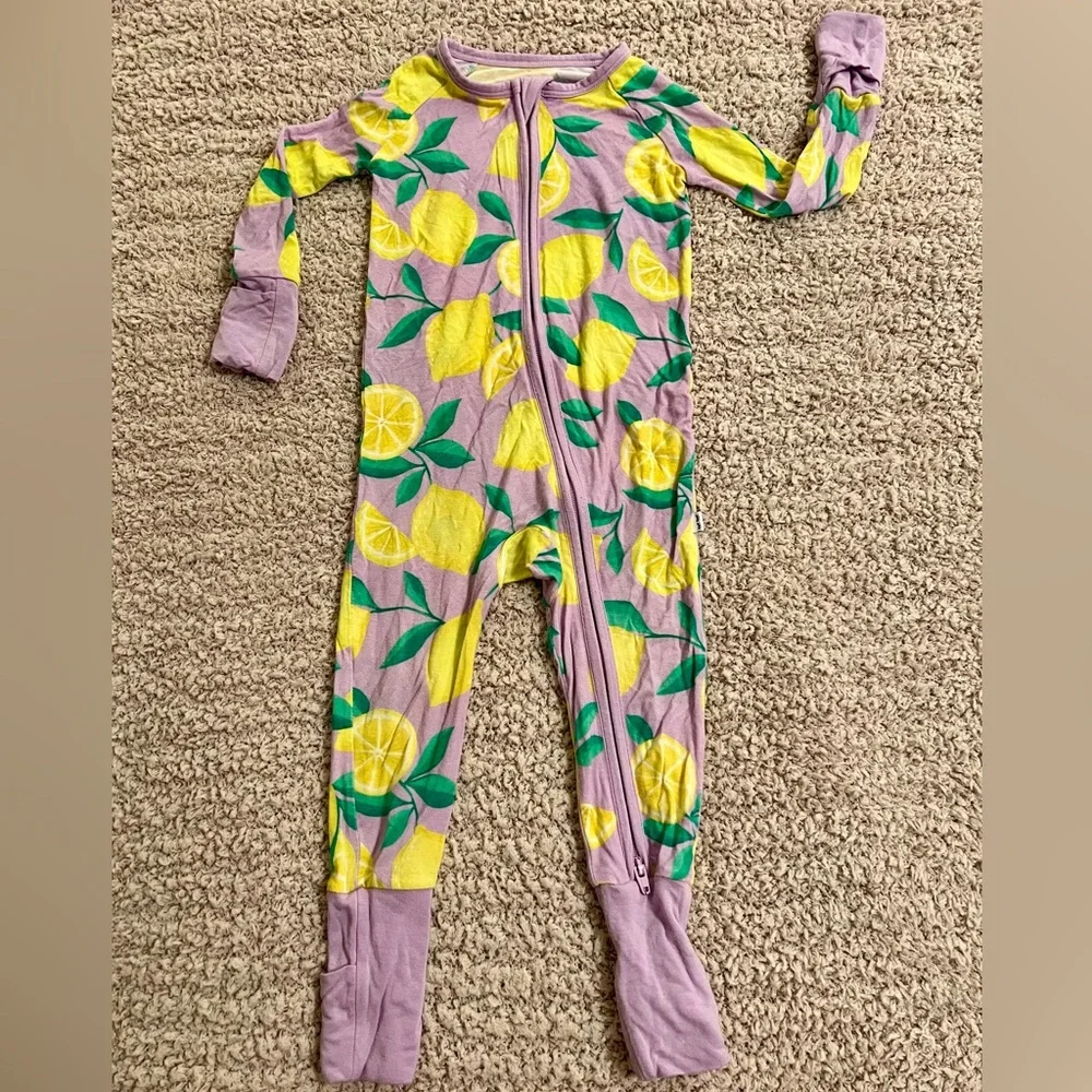 Little Sleepies Sunny Citrus Convertible Zippy - Picture 2 of 4
